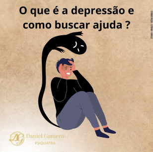 mulher sentada no chão com uma sombra negra sobre sua cabeça